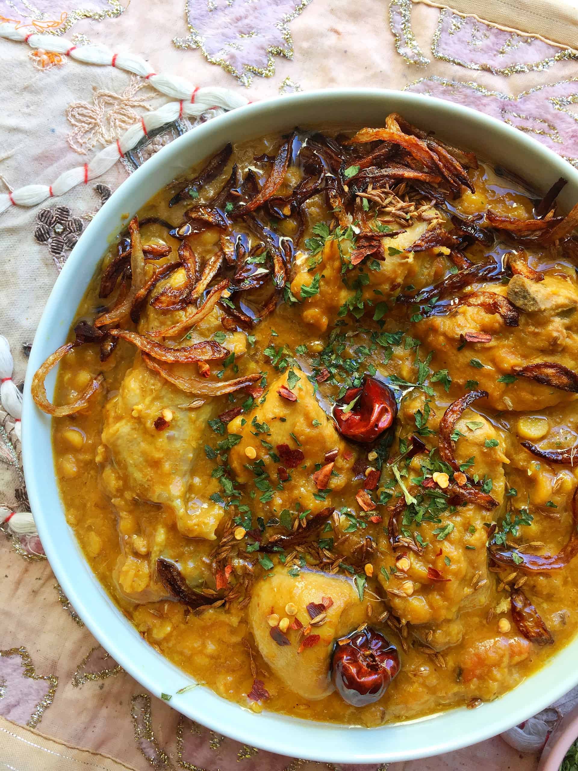Chicken Dal Recipe - Chicken & Lentil Curry - Daal Murgh