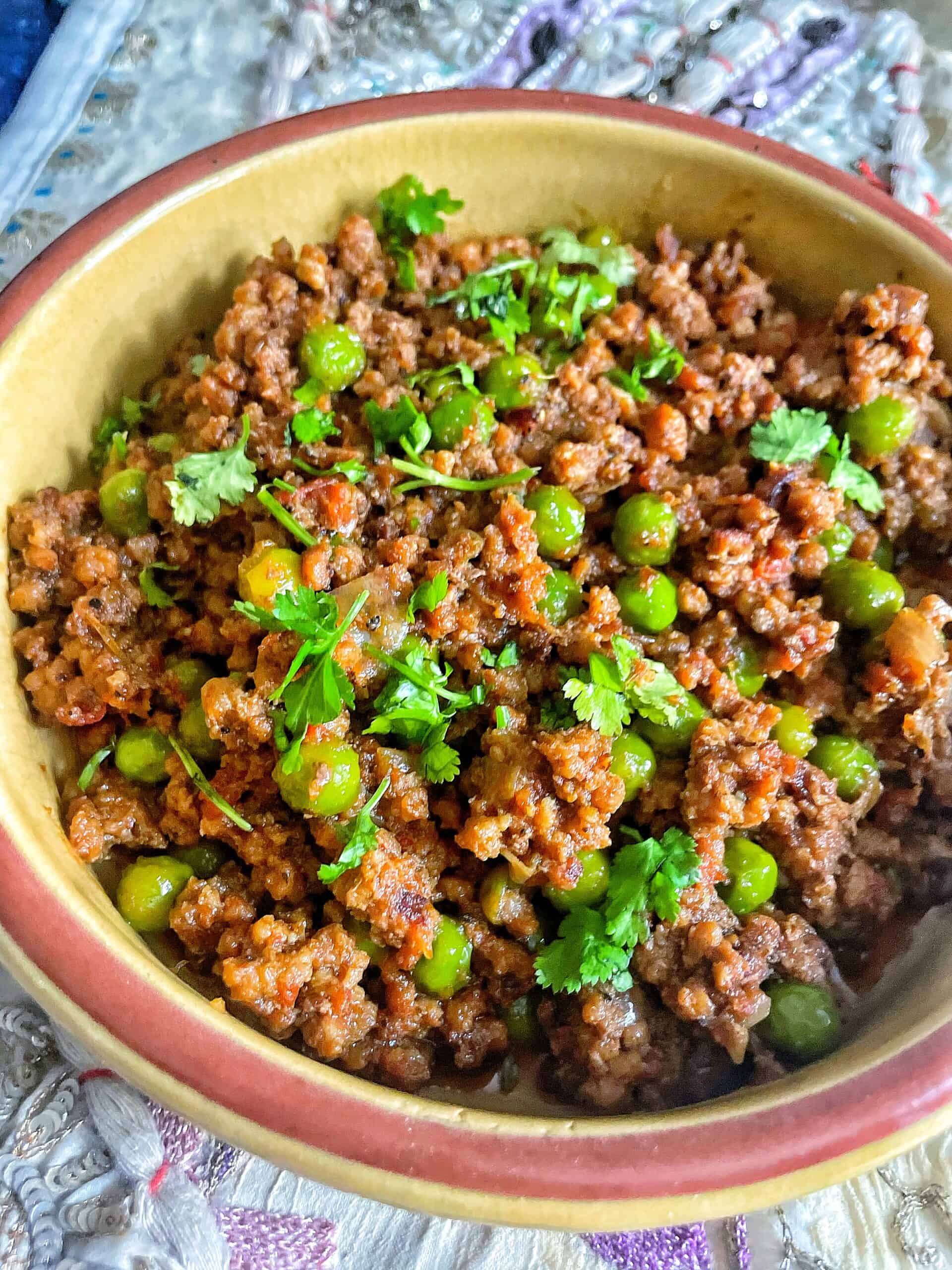 Keema Matar | Ground Meat and Peas Recipe - Fatima Cooks